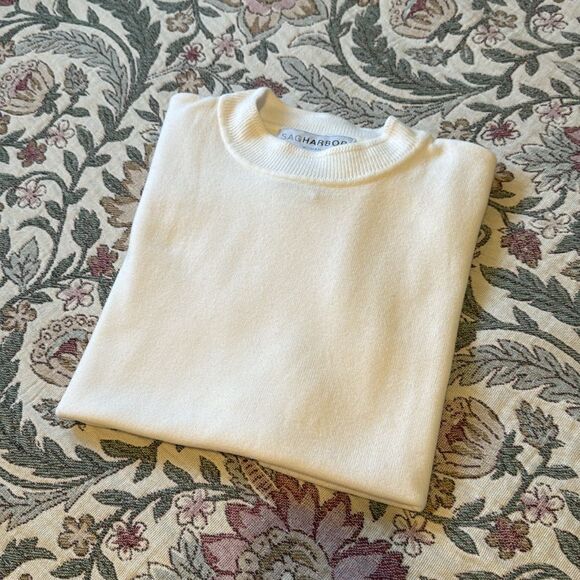 Sag Harbor | Vintage Tee Sweater Cream Size Medium - Picture 3 of 6